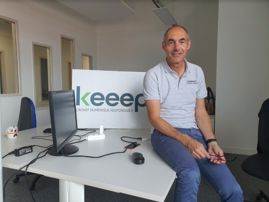 Laurent Dunkelmann a créé Keeep, une plateforme de revente de matériels numériques d’occasion, début 2021.